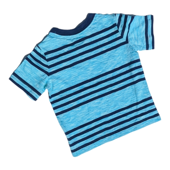 Crazy 8 12-18 months Blue Striped Tshirt - Picture 2 of 4